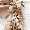 Decorator's Warehouse 72" x 6" Magnolia Leaves Pinecone Garland > Christmas Decor|Natural Elegance