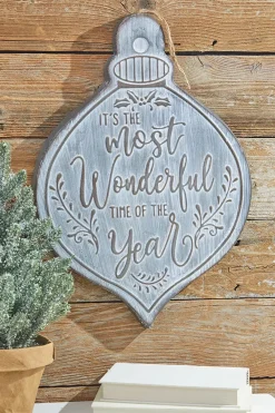 Decorator's Warehouse 14" x 20" Metal Most Wonderful Time Wall Piece > Winter Woodland