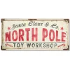 Decorator's Warehouse 22" x 48" North Pole Metal Framed Wall Decor > Farmhouse|Christmas Accents