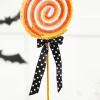 Decorator's Warehouse 23" x 5" Orange and White Lollipop Spray > Halloween|Halloween