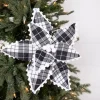 Decorator's Warehouse 17” x 12" Plaid Ricrac Poinsettia Stem > Christmas Sale|Christmas Flowers