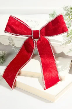 Decorator's Warehouse 9" x 14" Red Bow > Christmas Ornaments|Christmas Decor