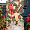 Decorator's Warehouse 48” x 24.5” Santa & His Bag of Toys Metal Yard Decoration > Christmas Sale|Christmas Decor
