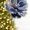 Decorator's Warehouse 19" x 9" Silver & Dark Blue Magnolia Stem > Nutcracker|2026 New Additions