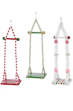 Decorator's Warehouse 6x18" Single Elf Swing, Small - Assortment of 3 - Mark Roberts > Mark Roberts