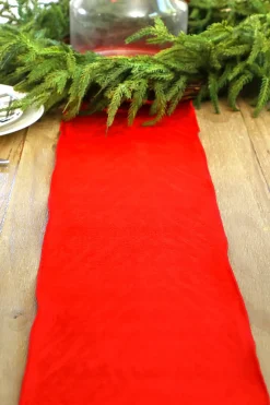 Decorator's Warehouse 8" x 9' Table Runner on a Roll Red > Christmas Textiles|Christmas Sale