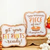 Decorator's Warehouse 7" x 6" Tin Thanksgiving Sign > Fall Decor|Fall Decor