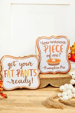 Decorator's Warehouse 7" x 6" Tin Thanksgiving Sign > Fall Decor|Fall Decor