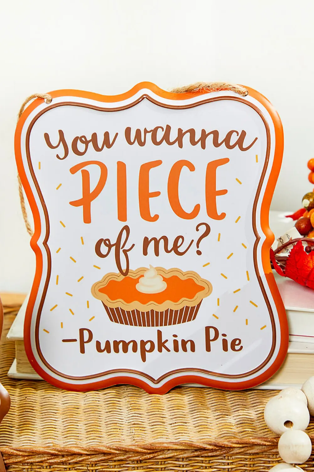 Decorator's Warehouse 7" x 6" Tin Thanksgiving Sign > Fall Decor|Fall Decor