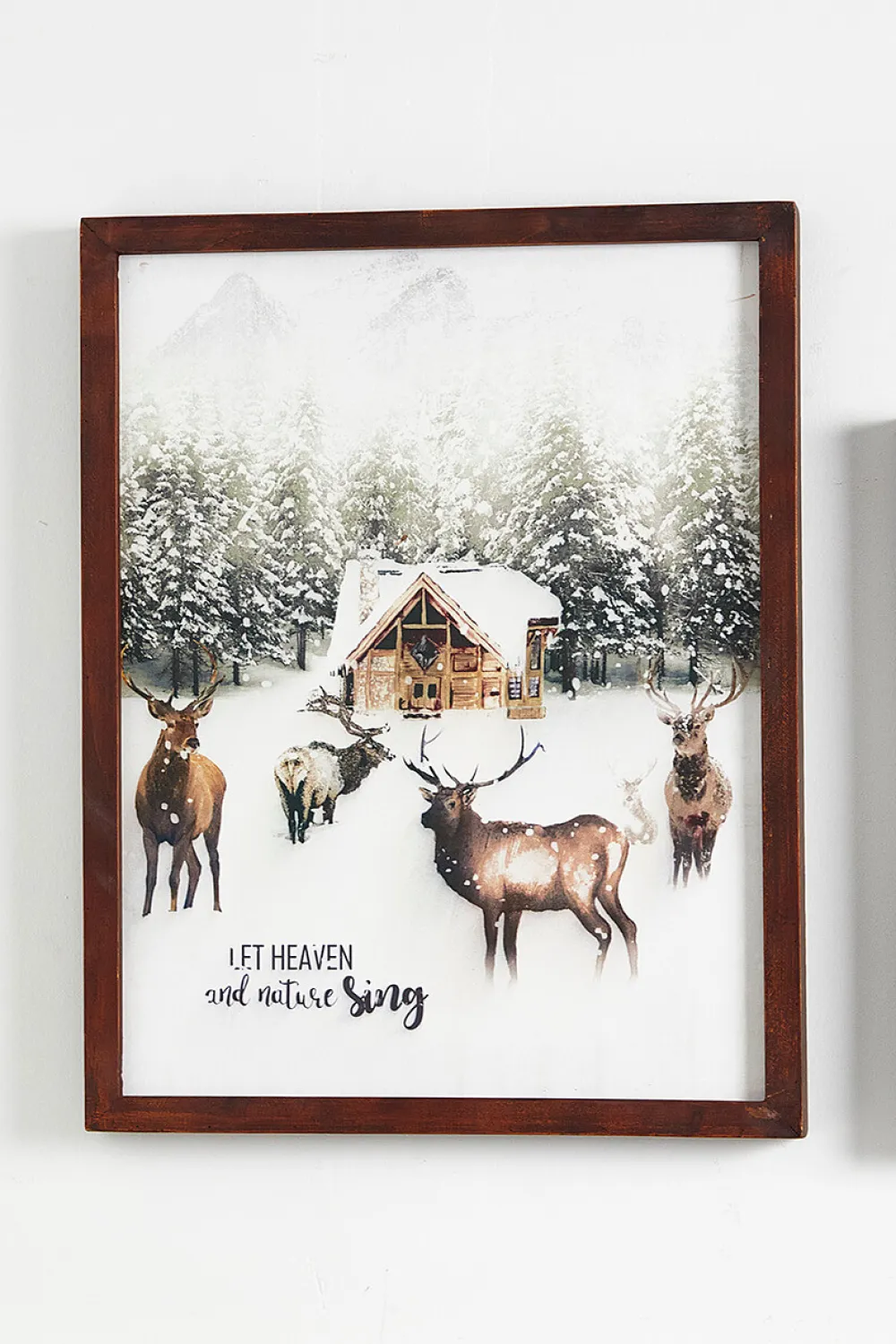 Decorator's Warehouse 15" x 19" Woodland Scene Wood Wall Art > Winter Woodland|Christmas Decor