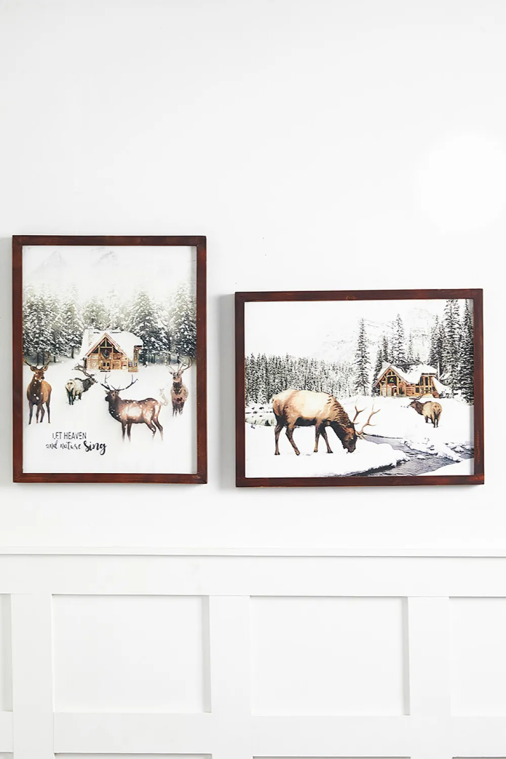 Decorator's Warehouse 15" x 19" Woodland Scene Wood Wall Art > Winter Woodland|Christmas Decor