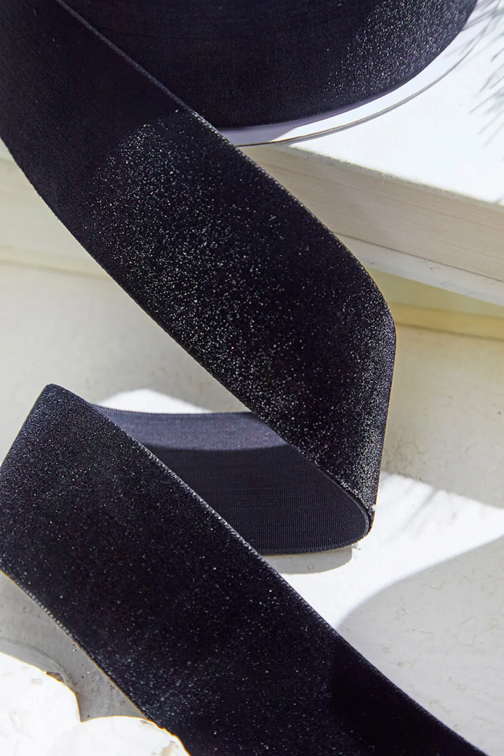 Decorator's Warehouse 1.5" x 10 Yard Black Unwired Velvet Ribbon > Christmas Ribbon|Nutcracker