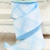 Decorator's Warehouse 2.5" x 10 Yard Blue & White Plaid Ribbon > Easter Decor|Easter Decor