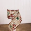 Decorator's Warehouse 2.5” x 10 Yard Brown Happy Holidays Christmas Ribbon > Christmas Ribbon|Christmas Sale