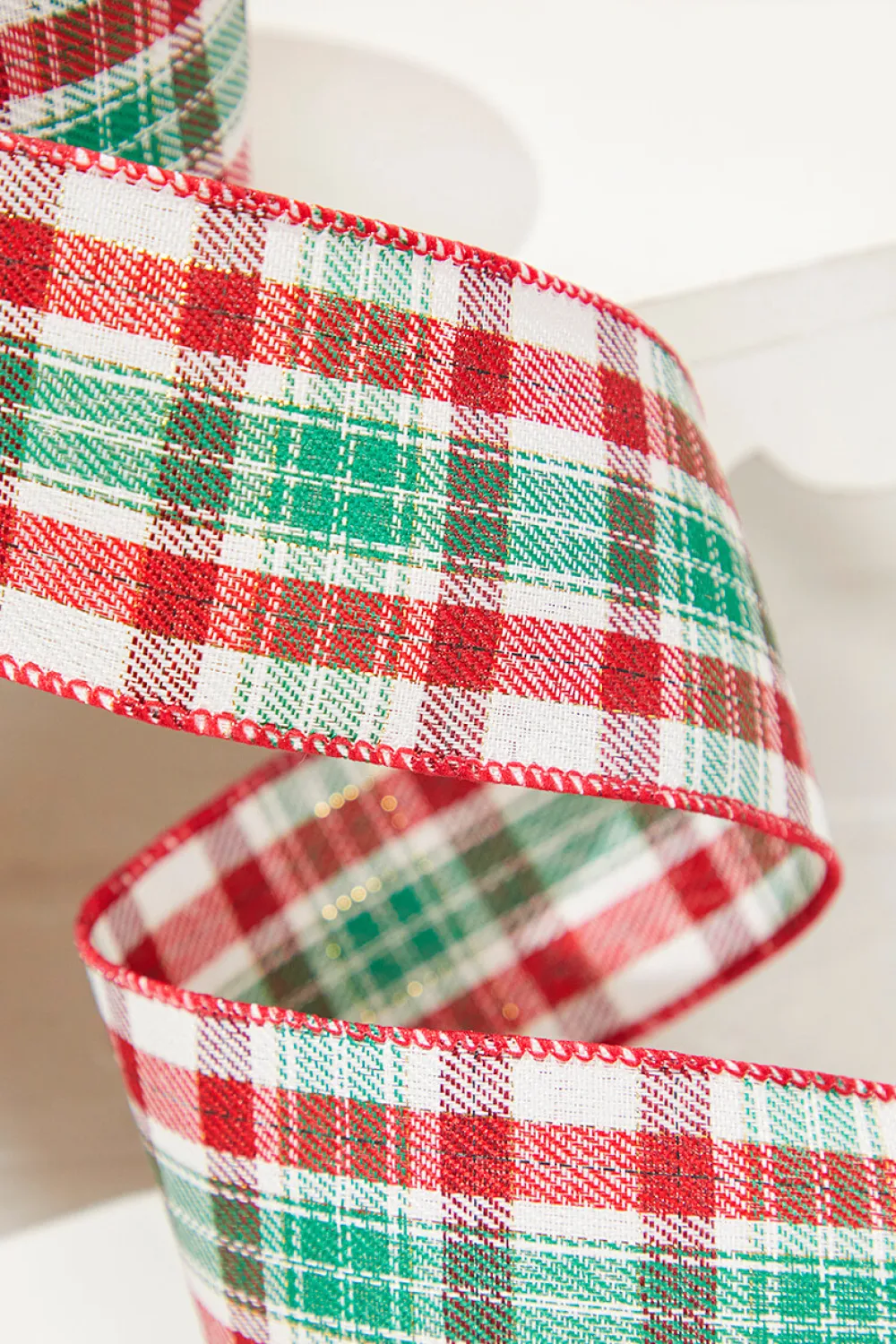 Decorator's Warehouse 2.5" x 10 Yard Christmas Plaid Ribbon > Farmhouse|Christmas Ribbon