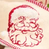 Decorator's Warehouse 4" x 5 Yard Embroidered Santa Face/Believe Ribbon > Christmas Ribbon|Christmas Decor