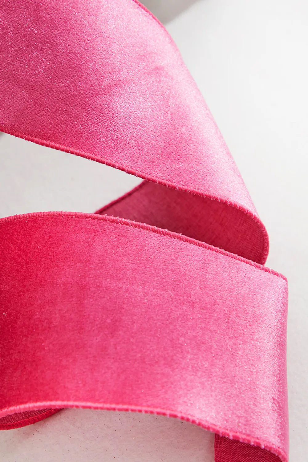 Decorator's Warehouse 4" x 10 Yard Fuchsia Pink Velvet Wired Ribbon > Christmas Ribbon|Valentine'S Ribbon