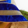 Decorator's Warehouse 4" x 5 Yard Gold Braid Trim Velvet Gold Back Wired Ribbon > Christmas Ribbon|Nutcracker