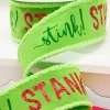 Decorator's Warehouse 2.5" x 10 Yard Green Stink! Stank! Stunk! Velvet Storyville Ribbon > Christmas Ribbon|Storyville