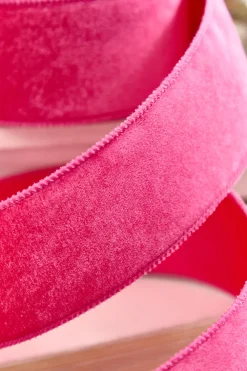 Decorator's Warehouse 2.5" x 10 Yard Hot Pink Velvet with Satin Backing Ribbon > Merry & Bright|2026 New Additions