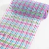 Decorator's Warehouse 10" x 10 Yard Lavender/ Pink/Turquoise Deco Poly Mesh > Christmas Ribbon|Christmas Decor