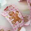 Decorator's Warehouse 2.5” x 10 Yard Pink Check Gingerbread Ribbon > Santa'S Sweet Shoppe|Christmas Ribbon