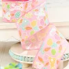 Decorator's Warehouse 2.5" x 10 Yard Pink Easter Patterned Ribbon > Easter Decor|Easter Decor