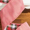 Decorator's Warehouse 4" x 10 Yard Plaid Gingham Double Sided Ribbon > Cardinal|Christmas Ribbon