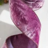 Decorator's Warehouse 4” x 10 Yard Purple Lavender Crown Velvet Metallic Back Ribbon > Christmas Ribbon|Retro Brites