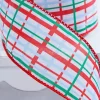 Decorator's Warehouse 2.5" x 10 Yard Red/Blue/Green Plaid Wired Ribbon > Christmas Ribbon|Christmas Sale