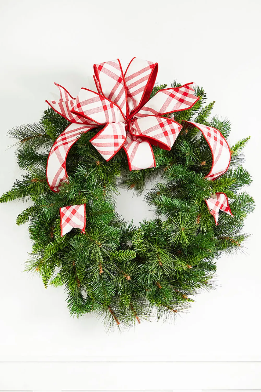 Decorator's Warehouse 2.5" x 5 Yard Red/White Plaid Tafetta Back Ribbon > Christmas Ribbon|Christmas Decor