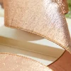 Decorator's Warehouse 4” x 10 Yard Rose Gold Aurora Jacquard Tissue Back Ribbon > Christmas Ribbon|Christmas Sale