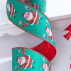 Decorator's Warehouse 2.5" x 10 Yard Santa Claus Wired Ribbon > Christmas Ribbon|Christmas Sale