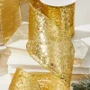 Decorator's Warehouse 4" x 10 Yards Gold Glitter Mesh Ribbon > Christmas Ribbon|Nutcracker