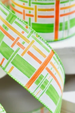 Decorator's Warehouse 2.5" X 10 Yards Green Plaid Ribbon > Easter Decor|Easter Decor