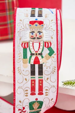 Decorator's Warehouse 2.5" x 10 Yards Nutcracker Ribbon > Christmas Ribbon|Nutcracker