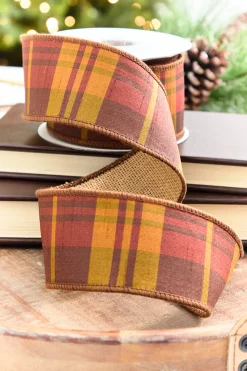 Decorator's Warehouse 2.5" x 5 Yards Plaid Fall Ribbon > Fall Decor|Fall Decor