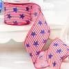 Decorator's Warehouse 2.5" x 10 Yards Stars with Pinstripes Ribbon > Patriotic Decor|Patriotic Decor