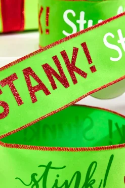 Decorator's Warehouse 2.5" x 10 Yards Stink! Stank! Stunk! Ribbon > Best Sellers|Christmas Ribbon