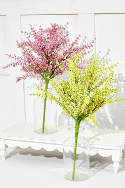 Decorator's Warehouse 21" Yellow Heather Bush > Easter Table Decor|Christmas Decor